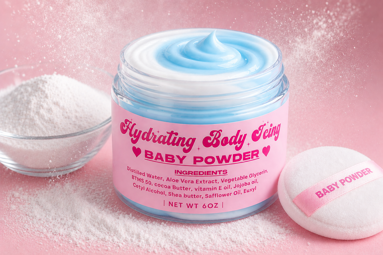 Baby Powder hydrating Body Icing